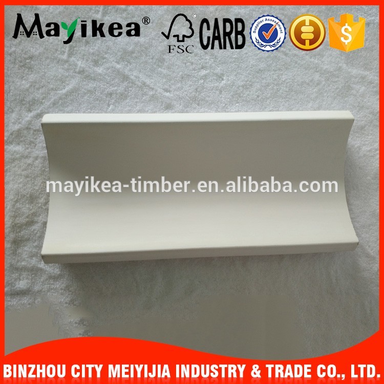 Alibaba export Indoor decorative smooth and complete cover white mdf crown moulding