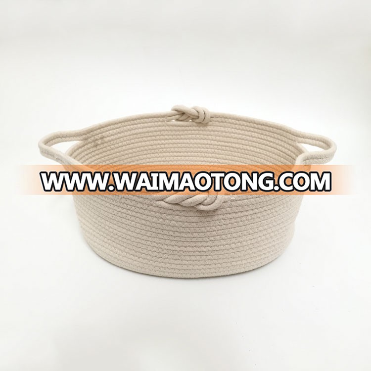 Use as Hamper Toy Laundry and Storage Cotton Rope Basket