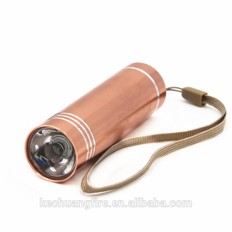 China mini small torch best flashlight led lights with dry AAA battery