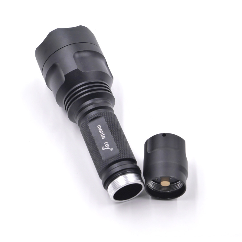 Manta ray C8 XML XM-L T6-1A 6500k led hunting flashlight torch