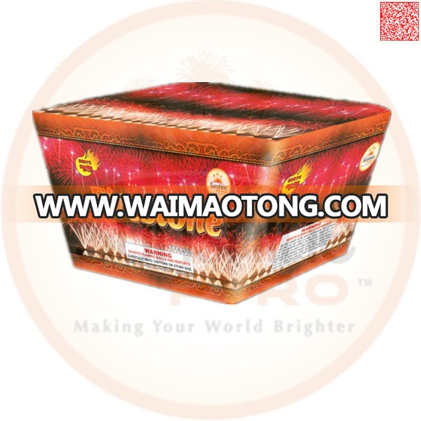 Hot sale Chinese consumer big cake fireworks for wedding 1.2 inch 111 shots