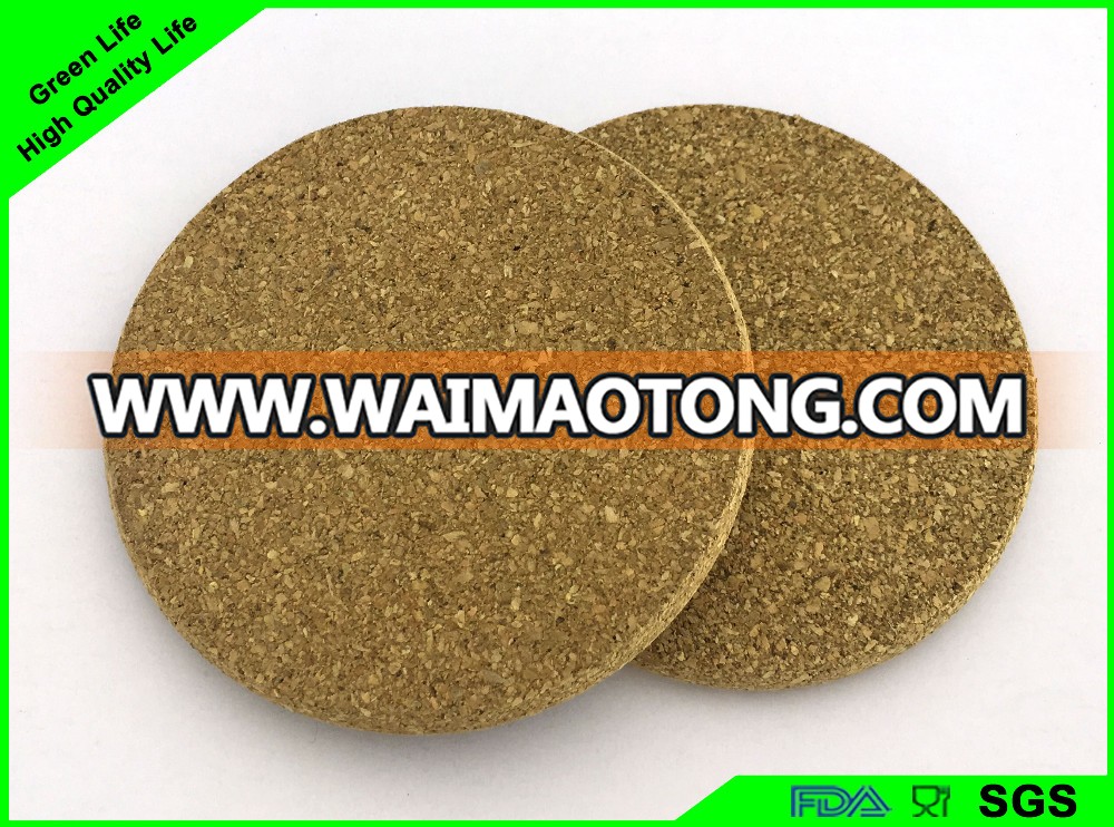 Hot selling customized cork hot pads for kitchen tableware