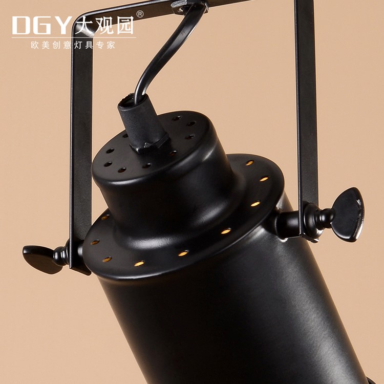 bar club vintage style surface mounted lamp head Adjustable black tube shape ceiling spot light