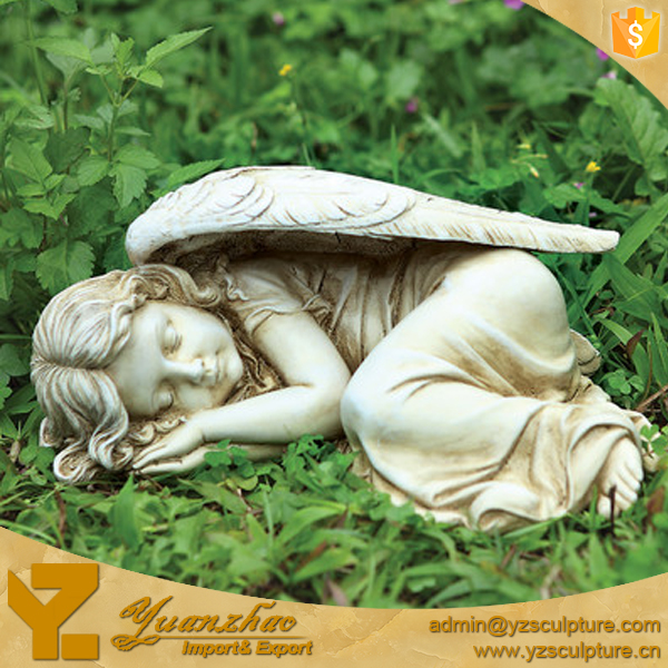 life size natural marble angel with wings statues