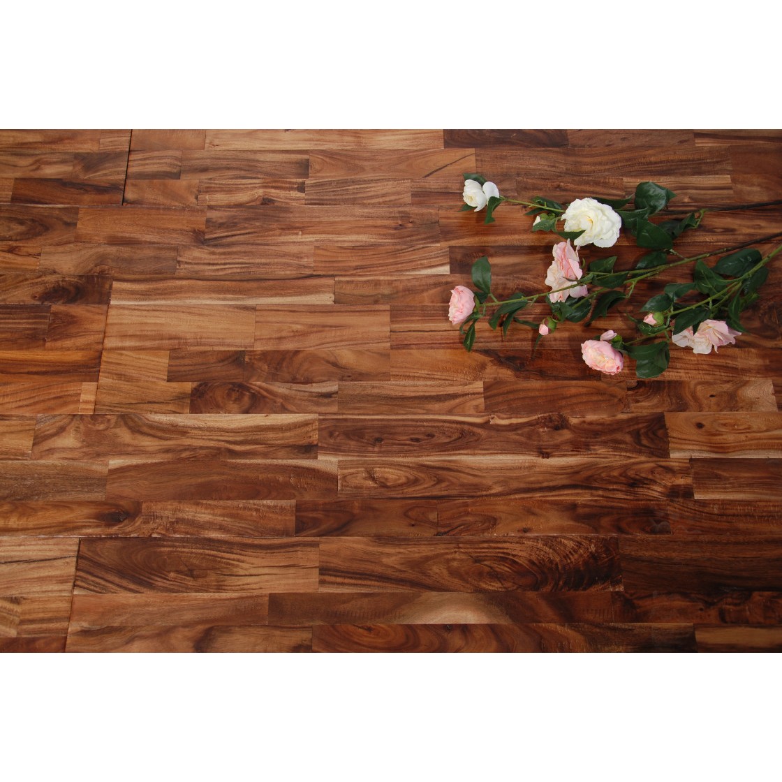 Commercial 3 Strips Natural Solid Acacia Flooring