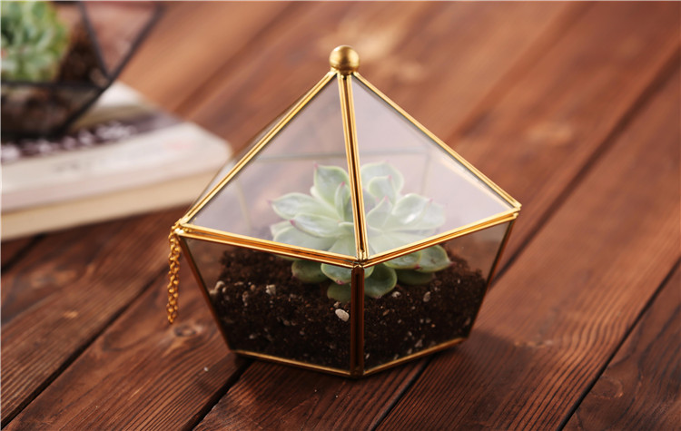 Wholesale Rectangle Shape Glass Geometric Terrarium