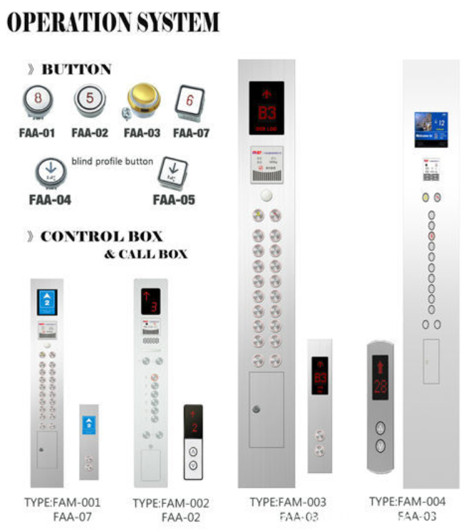 Safety gearless residential villa home  passenger elevator  without machine room