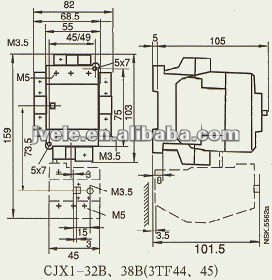 3TF44 electrical AC contactor