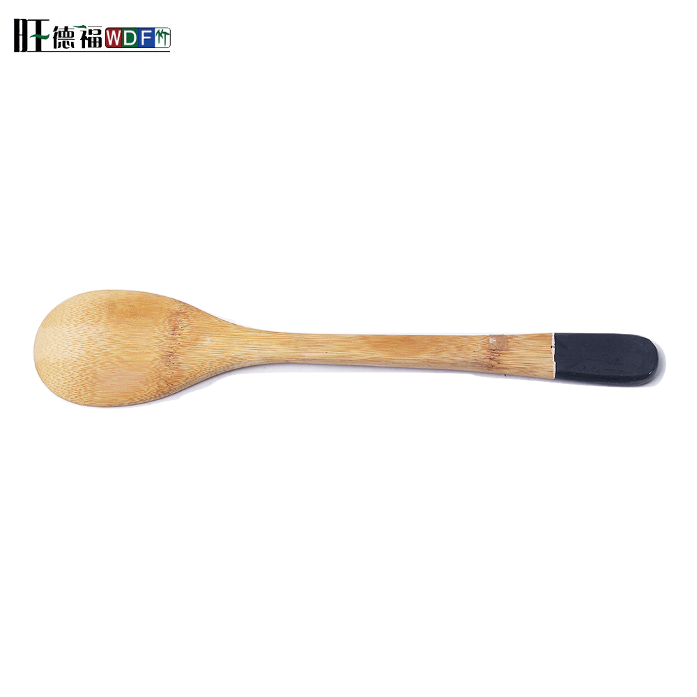 Custom 100% natural perforated bamboo tea coffee spoon