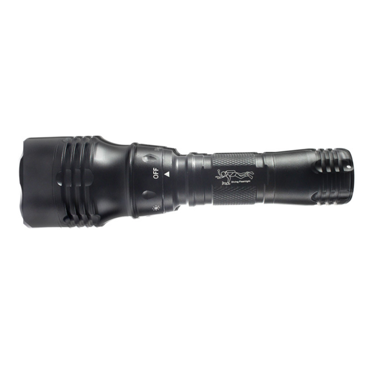 YAOMING Aviation aluminum XML-T6 waterproof LED flashlight magnetic switch diving torch for go under water