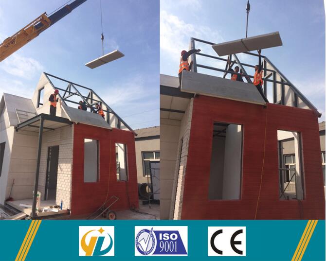 Prefab House Mobile Villa ISO AAC Panel and RCB Steel Structure