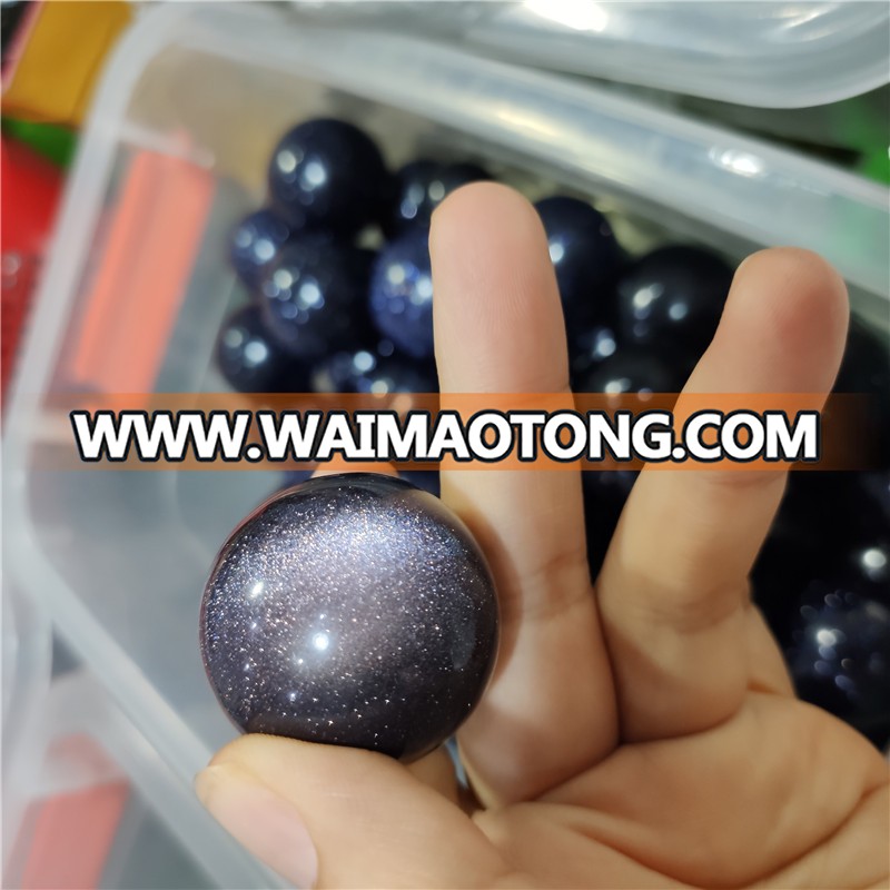 10-20mm natural blue gold stone sphere