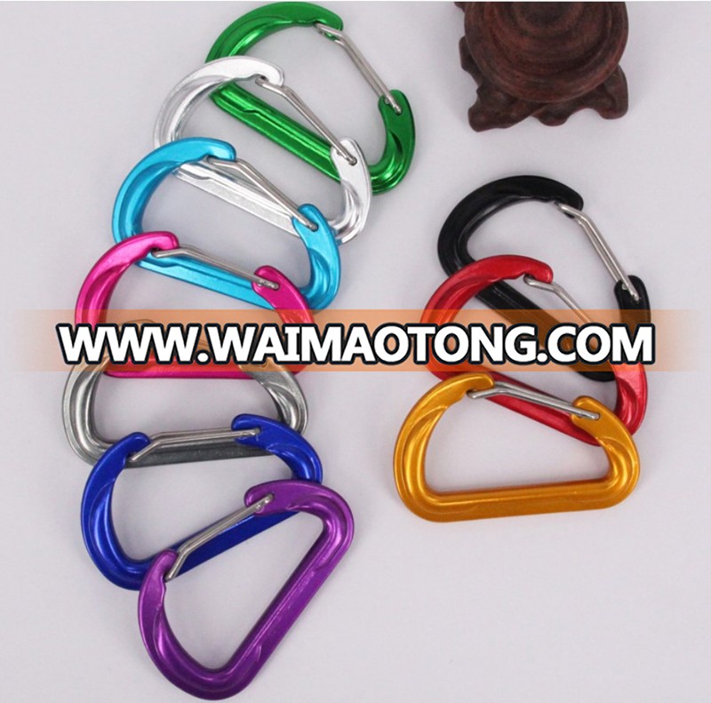 HXY Very Popular Metal Hiking Carabiner Hook Aluminum Wire Gate For Camping