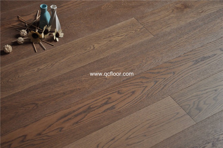 hot sale wood floor tile brushing engineered oak wood floor exported to philippines,grey oak wood flooring