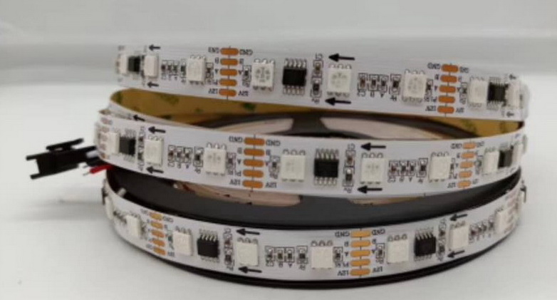 SMD5050 60 LED 20 pixels or 10pixels  per meter addressable dmx controller dmx led strip