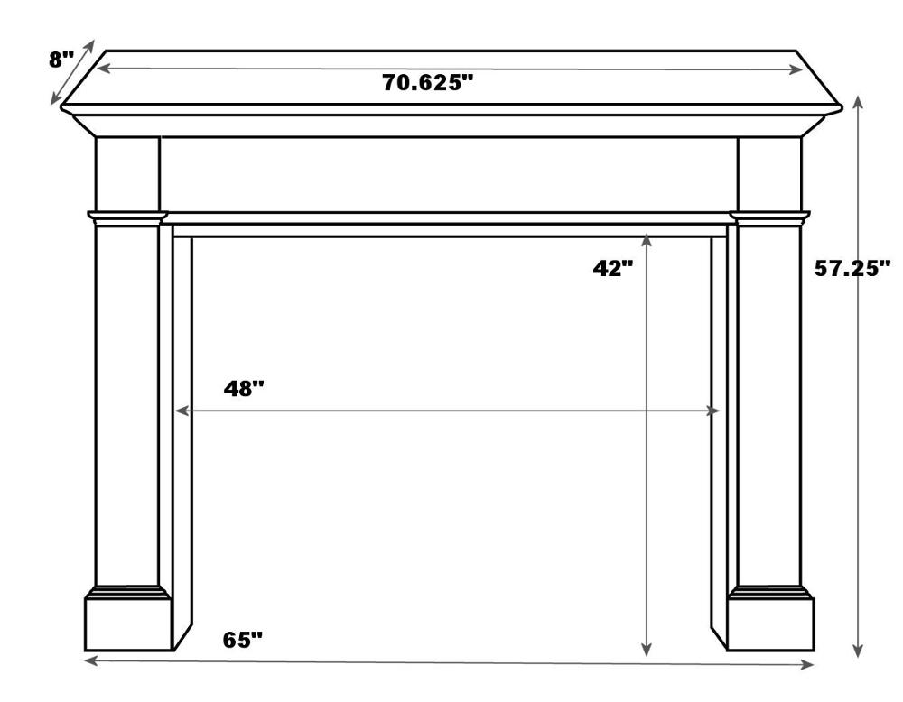 Modern European MDF indoor mantel fireplace wood frame