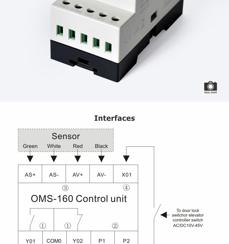 Cheap price SUMMIT elevator overload indicator switch OMS-160