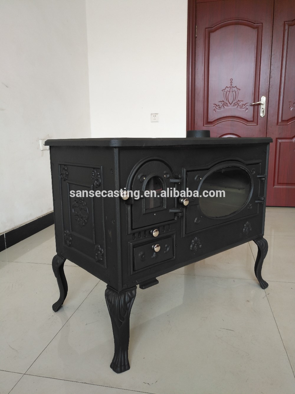 China supplier wood burning cooking stove, wood stove BSC308