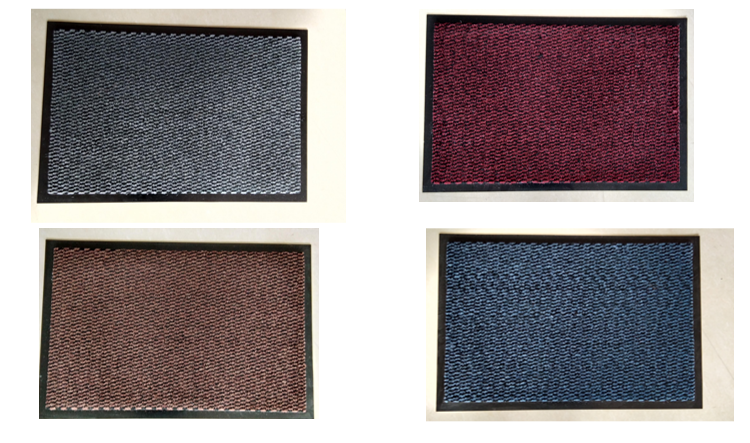 Waterproof non-slip PVC backing cut pile tufted door mat