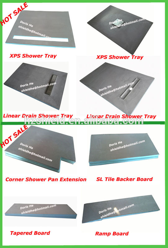 xps waterproof shower curb