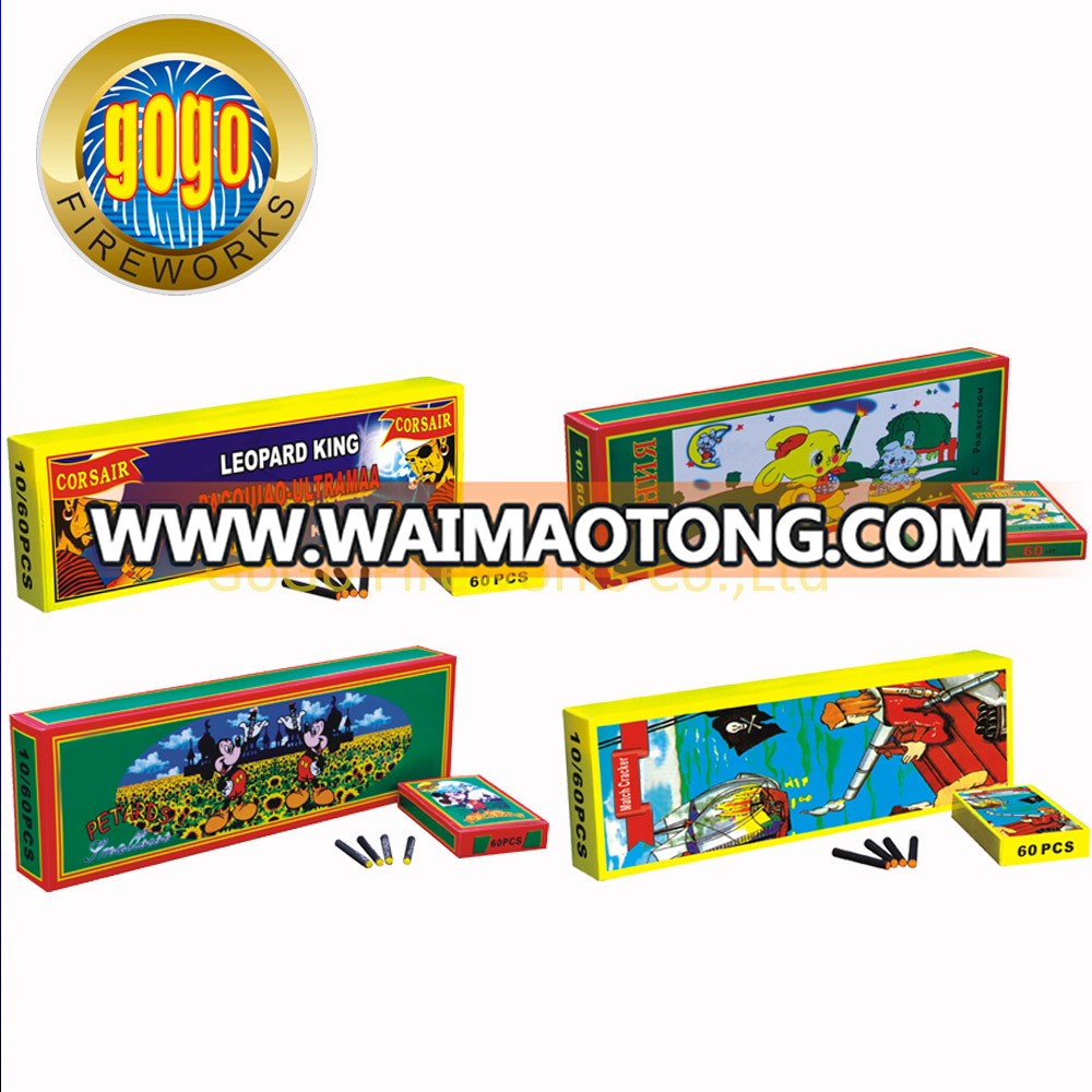 K0201-1S 1#1 Bangs match crackers with color smoke christmas fireworks packing in 24/50/20