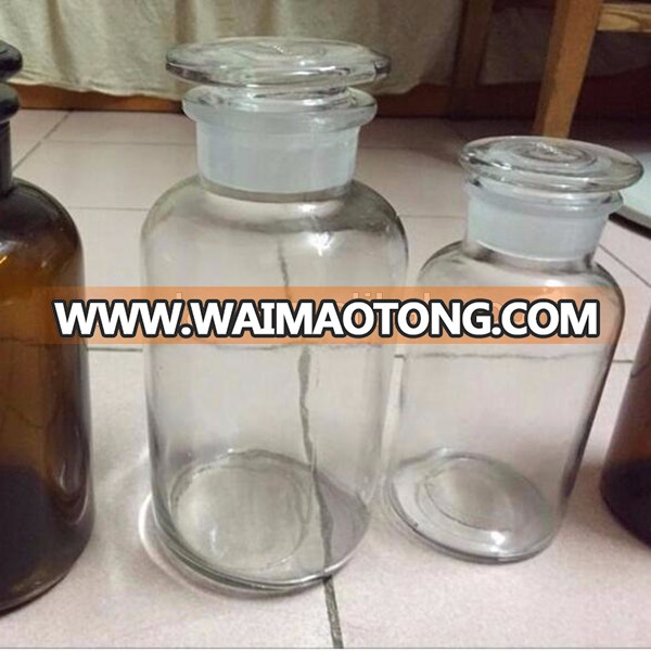 250ml Clear assorted amber glass reagent apothecary bottles