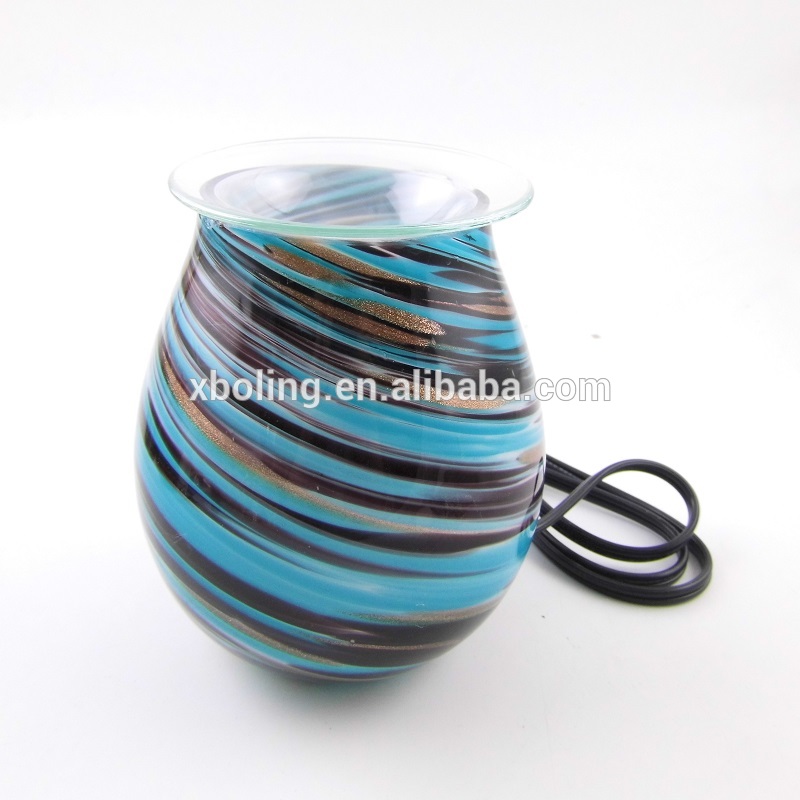 Wholesale Aroma Lamp Oil Diffuser Essential Oil Lamp Electric Glass Incense Burner