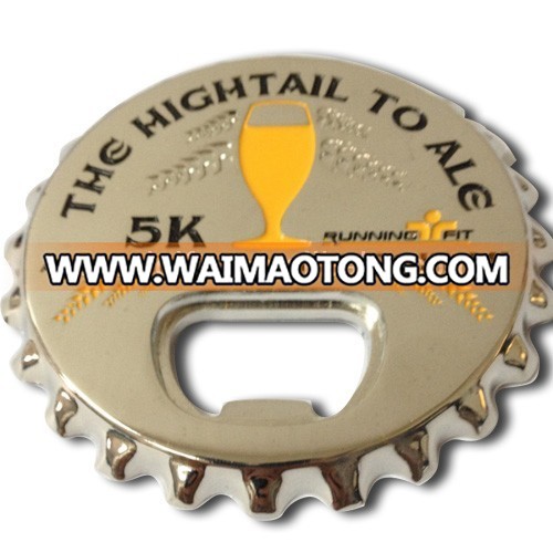 Beer bottle cap shape bottle opener