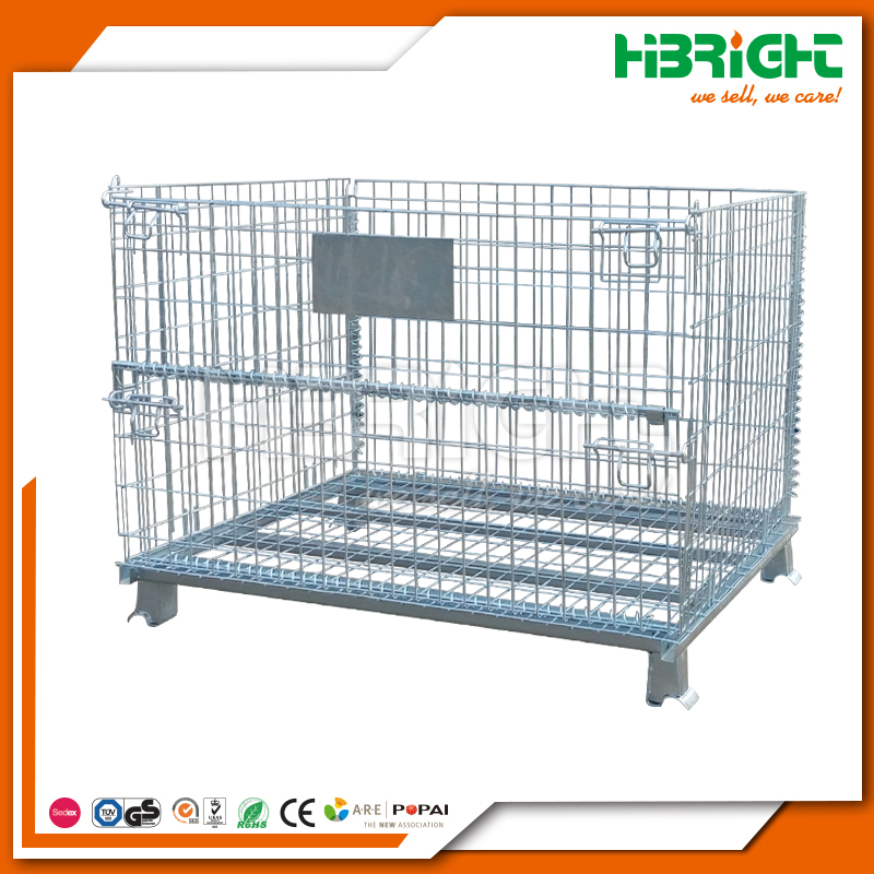 Stackable warehouse storage industrial foldable stacking pallet rack