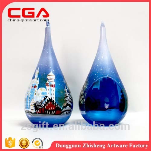 On sale glass hanging christmas ornament Stock glass ball christmas hanging glass ball candle holder