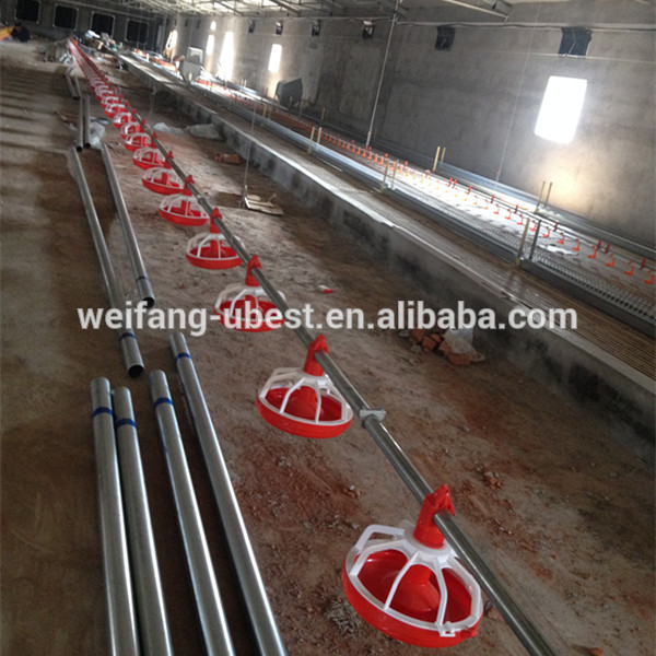 Automatic breeder chain pan feeding system for poultry equipment