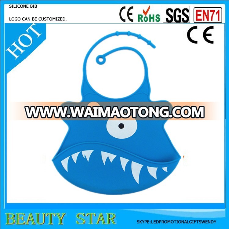 Hot selling food grade Baby bib,Wholesale silicone baby bib made in China