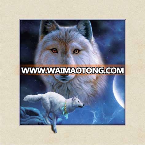 Livingroom wall decoration 5d lenticular picture of wolves