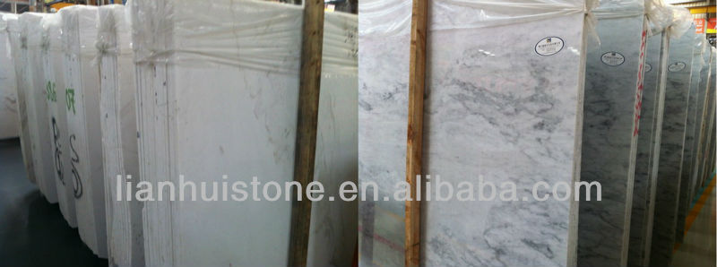 white crystal marble slab