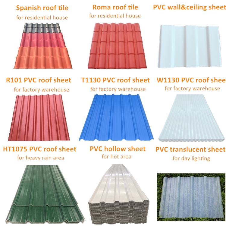 different types of corrugatesd roofing sheets/building material plastic roof tiles/colonial roofing tiles pvc plastic roof tiles