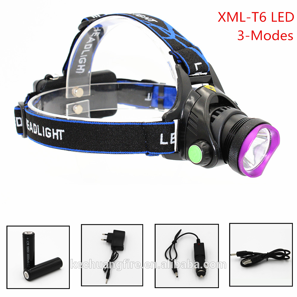 Wholesale waterproof t6 1000 lumen zoomable 3 mode high power led headlamp manufacturers