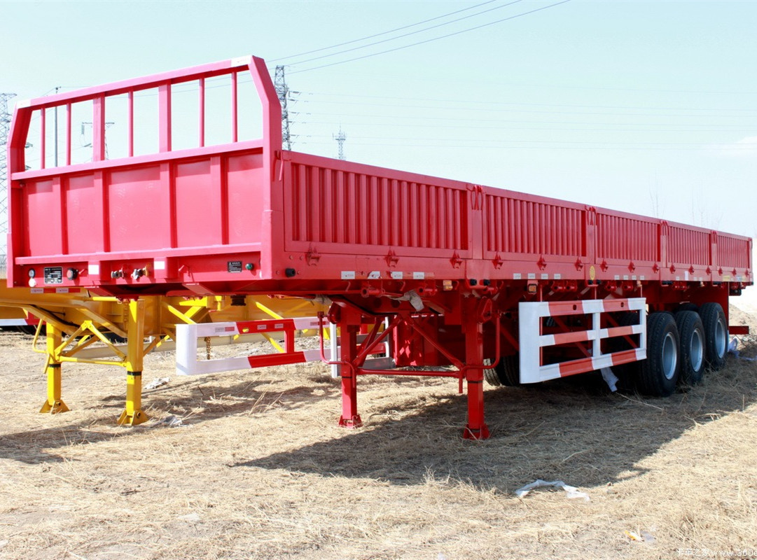 Stock 3 Axle 60 Ton Curtain Detachable Wall Sidewall Semi Trailer