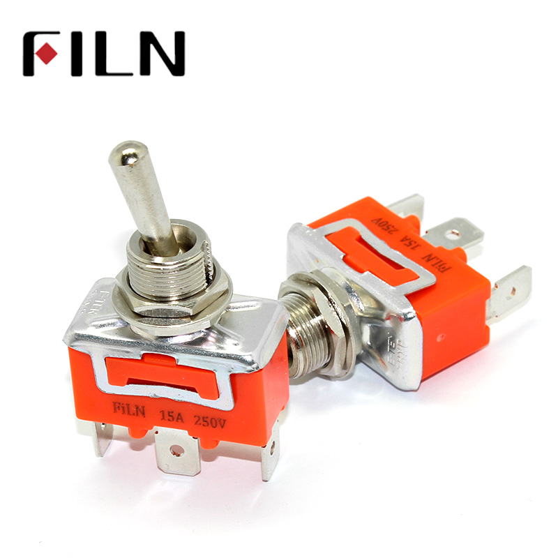 15A 250V 1121 silver contact point on off toggle switch 3pin