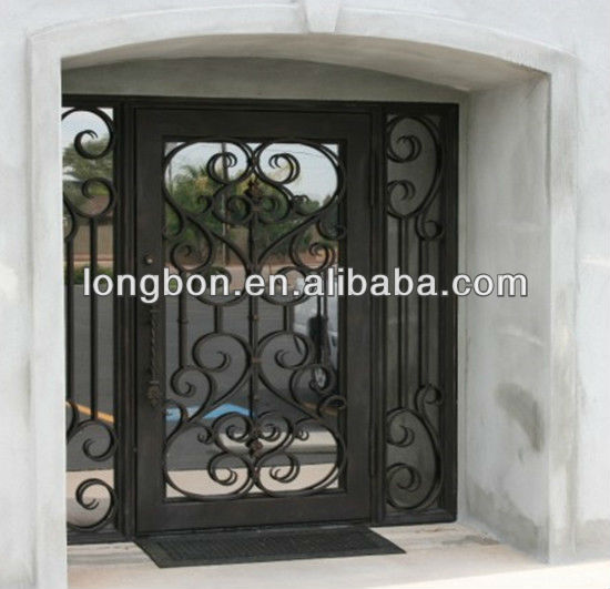 Iron fancy galvanized security entrance gates