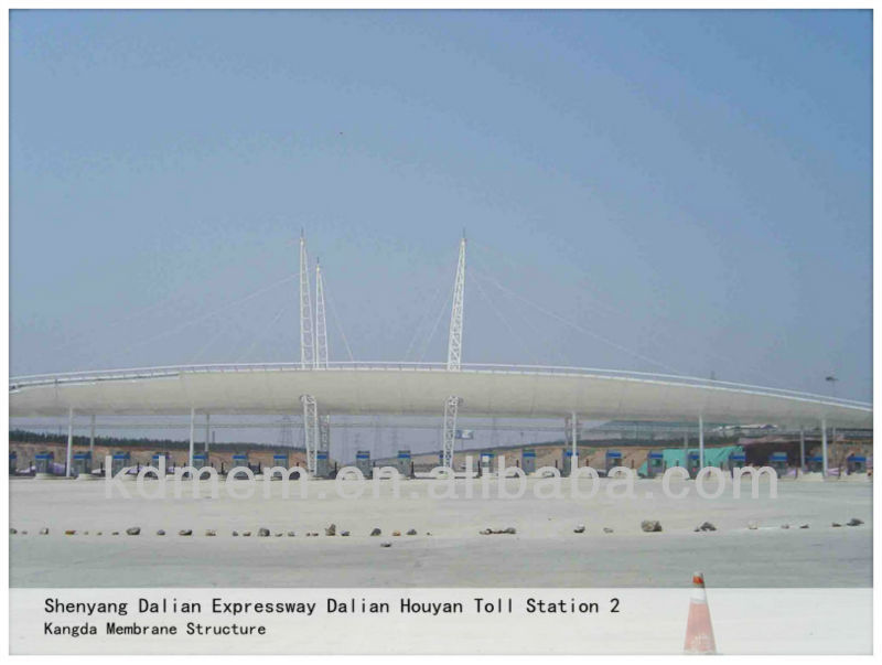 High Quality Membrane Structure Toll Station high strength durability Heat Insulation