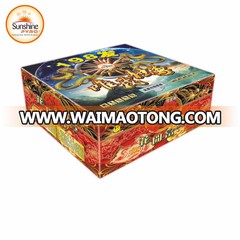 Factory Direct Sales 198 Shots Professional Cake Firework for sale