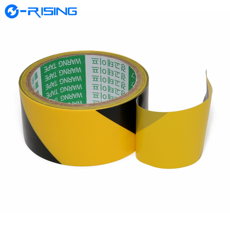 2019 Factory Safety Warning  Adhesive Caution Tape Applicator PVC Black Yellow Marking Floor Tape