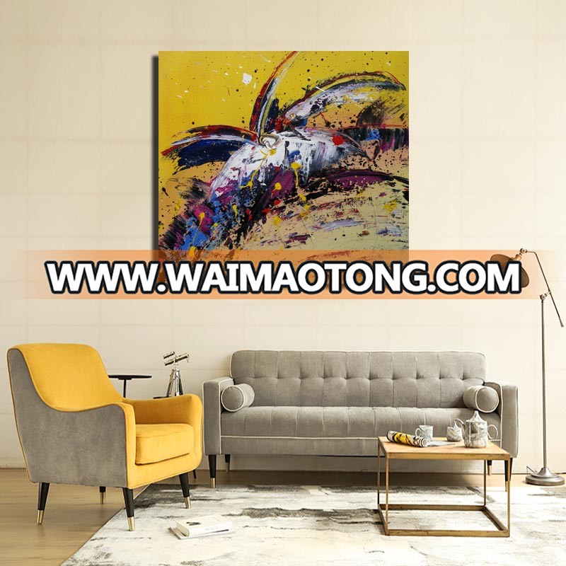 Abstract Colorful Canvas Art Painting Modern Hotel Decoration Handpaint Paintings