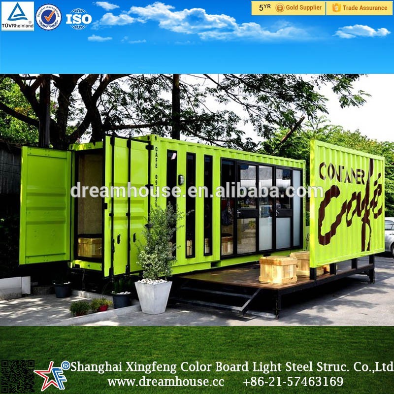 container mobile restaurant for sale/prefab modify shipping container bar/ cheap used office container office price