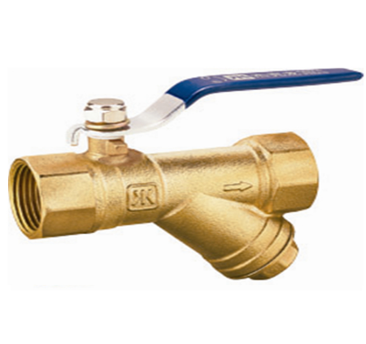 Forged Brass Valve Valves With filter Strainer Wholesale Female 1/2 - 2 Inch Brass Y Strainer Filter Drain Ball Valve