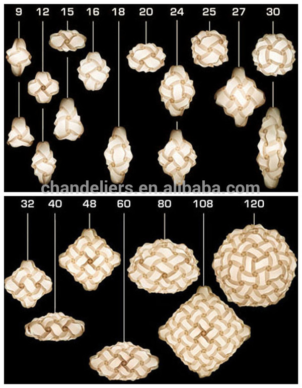 Pendant Contemporary iq buds 3d puzzle pendant lamps pp