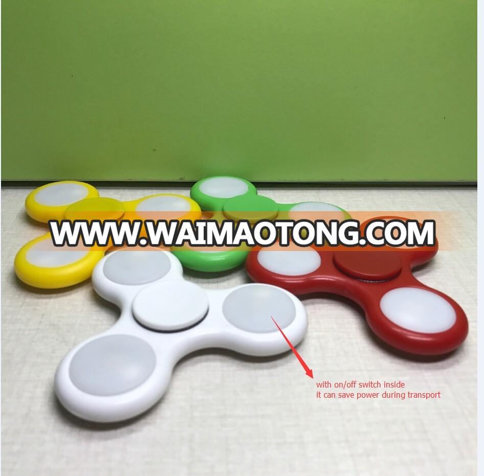 Affordable price Led hand spinner Hot sales glowing Customized led spinner toys China factory wholesales