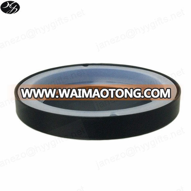 Black metal lids for glass candle jars