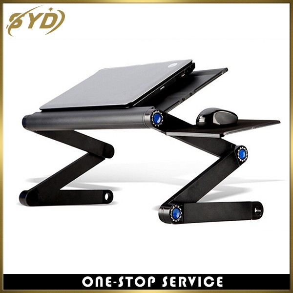 Factory direct sale hot Aluminum foldable laptop computer desk with Cooling hole