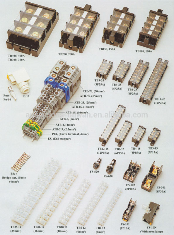 10A 300VAC 8.5mm Pitch Double Deck Terminal Block (DTB-10)